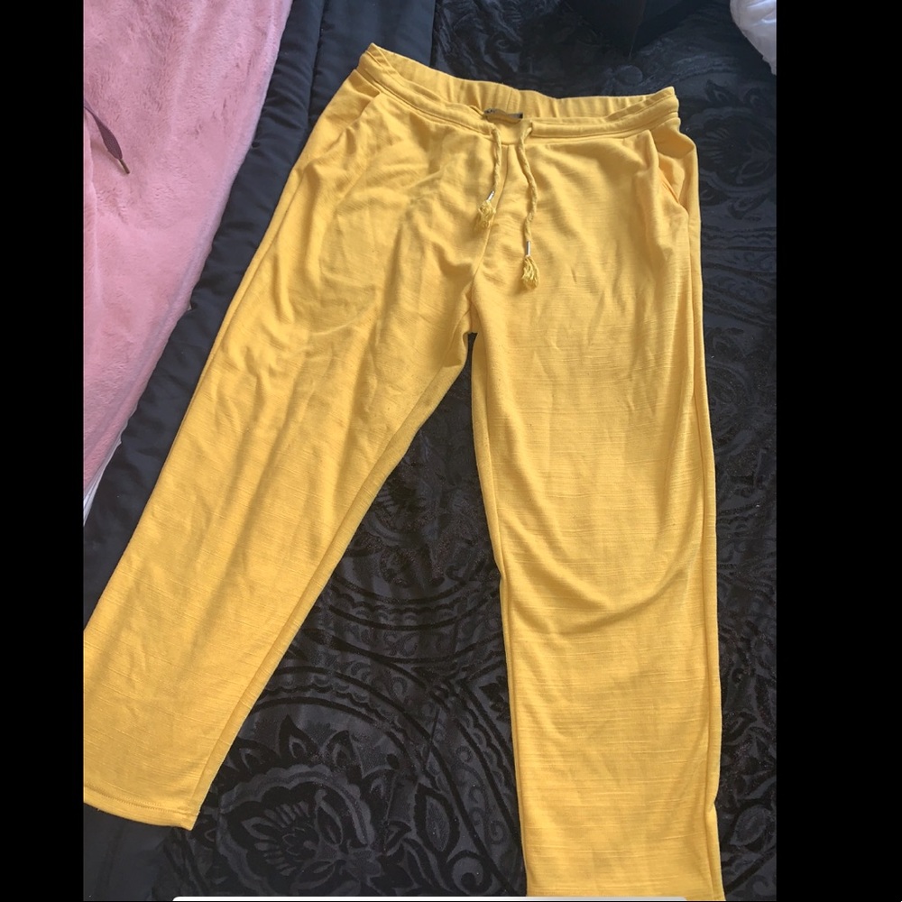 Zara Yellow Joggers